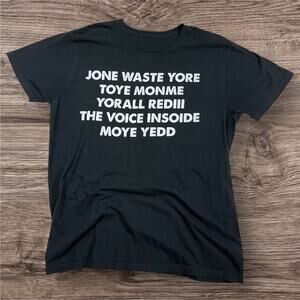 Blink 182 I Miss You T Shirt Men's Size LARGE Lyrics Tee Funny Meme Parody